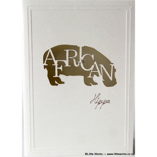 Grußkarte "Africa Hippo" - Munken