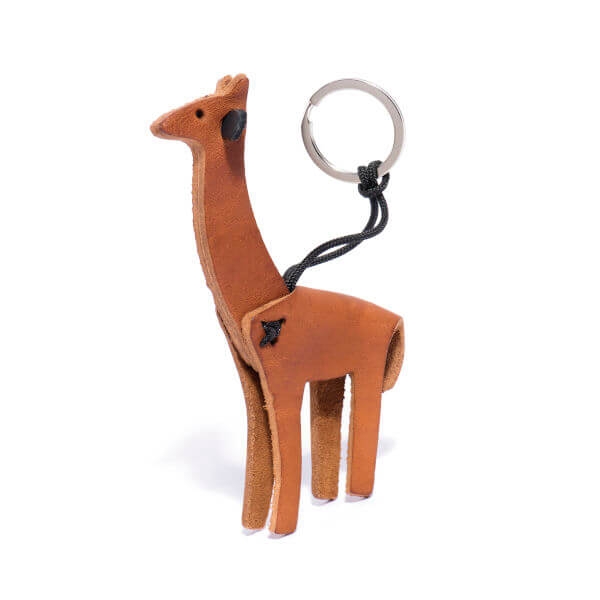 Schlüsselanhänger Giraffe - Tan